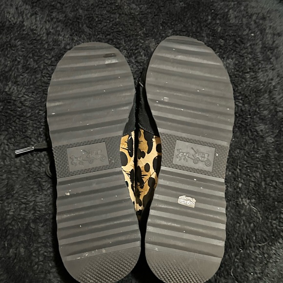 COACH Black Cheetah Leopard Print Moonlight Wild Beast Sneaker Shoe Size 7 - Picture 10 of 11